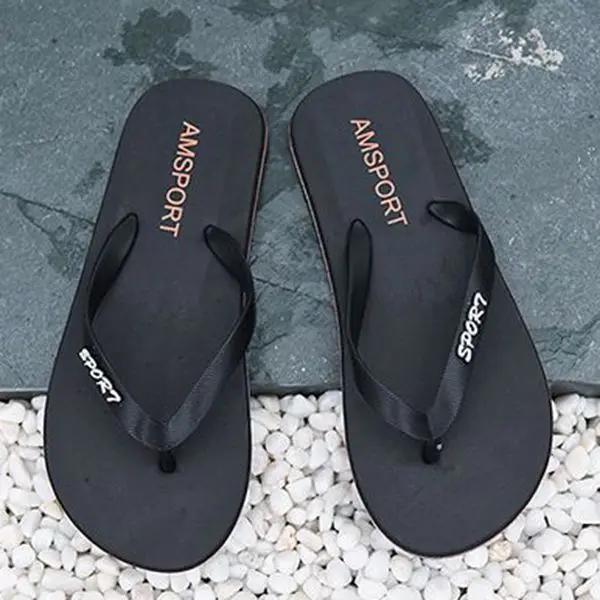 Sandals Man Slip-resistant Slippers for Men Flip Flops Summer Shiatsu Shoes Designer Luxury With Korean Style Cheap Liquidation
