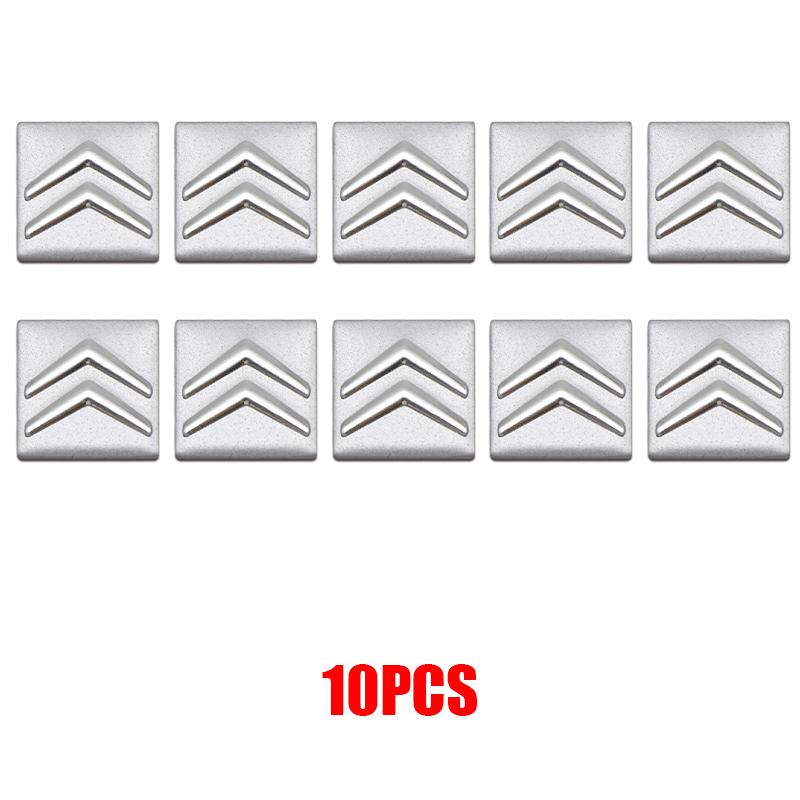 ATJ3 14/15.5mm Metal Car Emblem Remote Key Stickers Badge For Citroen C4 Picasso Xsara C5 Aircross Cactus C1 C2 C3 Styling Stickers