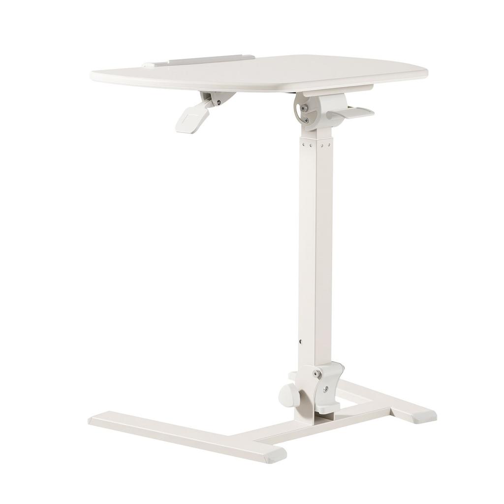 Standing Desk, Adjustable Height Mobile Stand Up Desk with Tilting Desktop, 650 x 480 mm Small Computer Sit Stand Workstation, 15 kg Capacity,