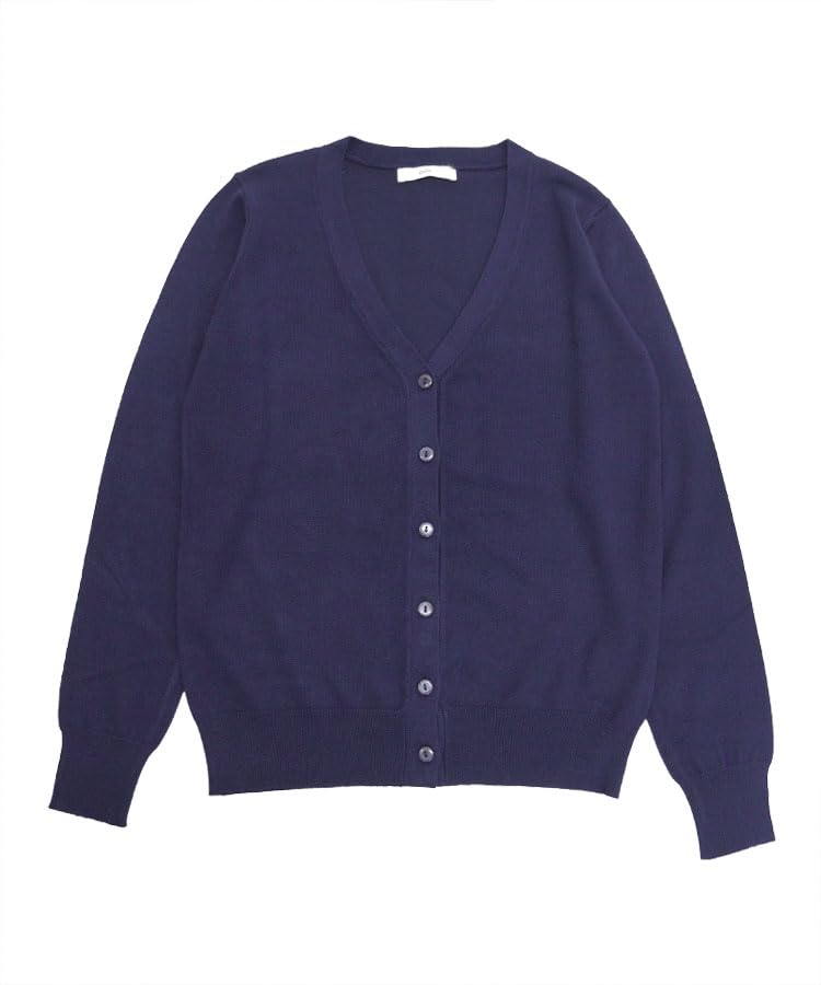 

DONOBAN Washable Silk-Touch Knit Cardigan for Women, Long Sleeve, V-Neck, Compact, Short Length, Available in Sizes M and L, Washable for Spring Wear,