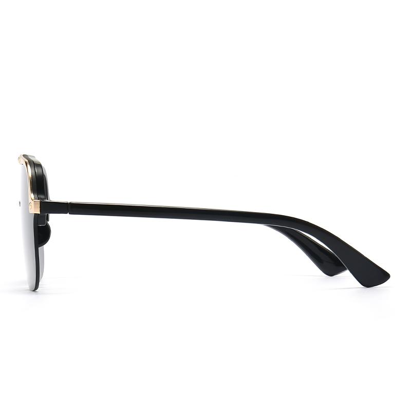 H008  Flat-Top Large-Frame Sunglasses Modern Charming Trendyy Street Style Sunglasses Ins Style Women