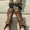 2025 British Style Women's Chunky Heel Martin Boots - Retro Square Toe Slip-On Ankle & Cowboy Riding Boots