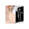 Silver Geometric Tassel Earrings For Women Summer Jewelry Gift