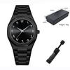 Modern Minimalist Personality Creative All-black Men's Watch Arabic Digital Sports Leisure Alloy Men's Watch Unique Design Watch