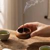 Handcrafted Wooden Incense Holder Solid Wood Stick Holder Eco-Friendly Incense Burner  Tea Room