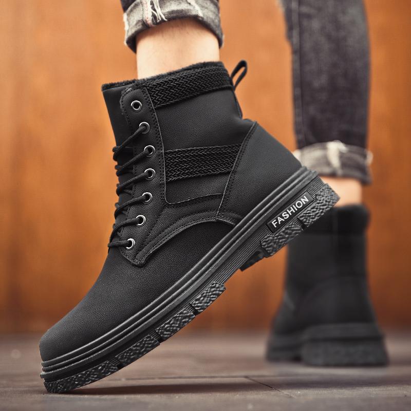 Pánské boty ležérní tenisky pánské kotníkové boty šněrovací módní botines ležérní outdoorové boty pánské sněhule