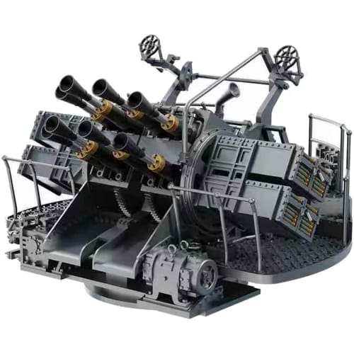 Bunker Studio 1/350 WWII Royal Navy 8-Barrel 2-Pound Pom-Pom Gun (Set of 4) Plastic Model Kit Parts BSTWS35041