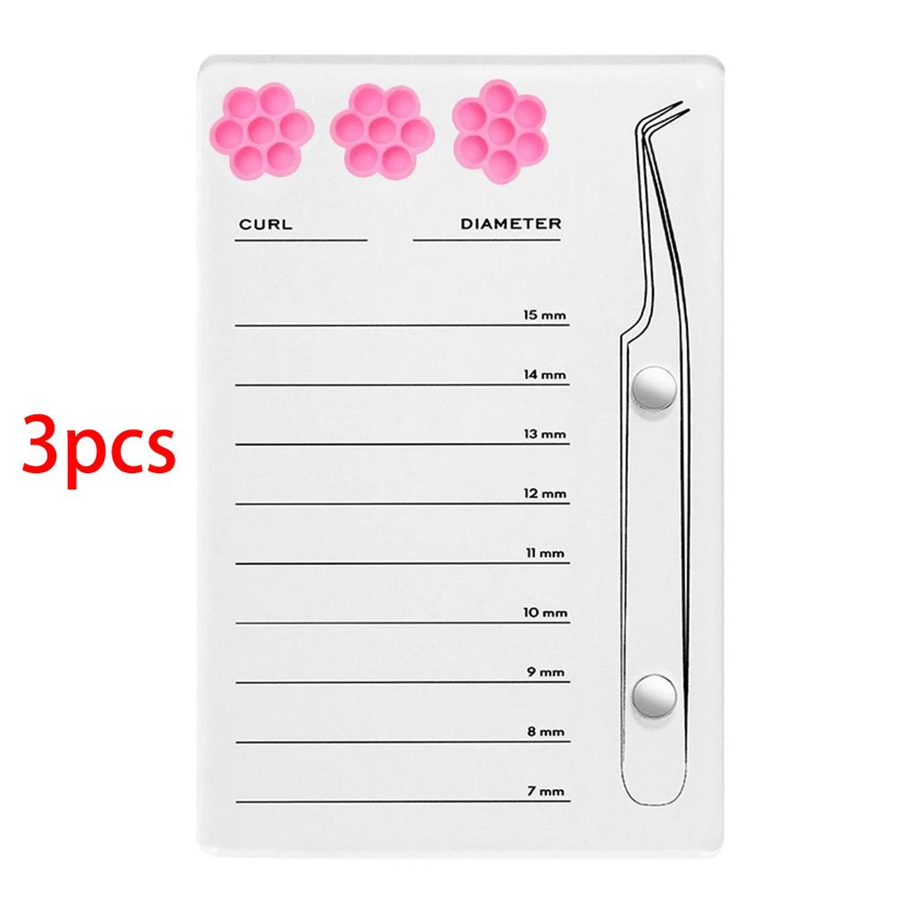 Eyelash Extension Scale Holder Magnetic Acrylic Lash Board With Glue Pallet Cup  False Eyelashes Pad Lash Makeup Tools wholesale
