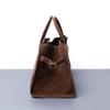 Leather Maillard Leather Velvet Top Tote Bag Women'S Large Capacity Cowhide Commuter Shoulder Bag