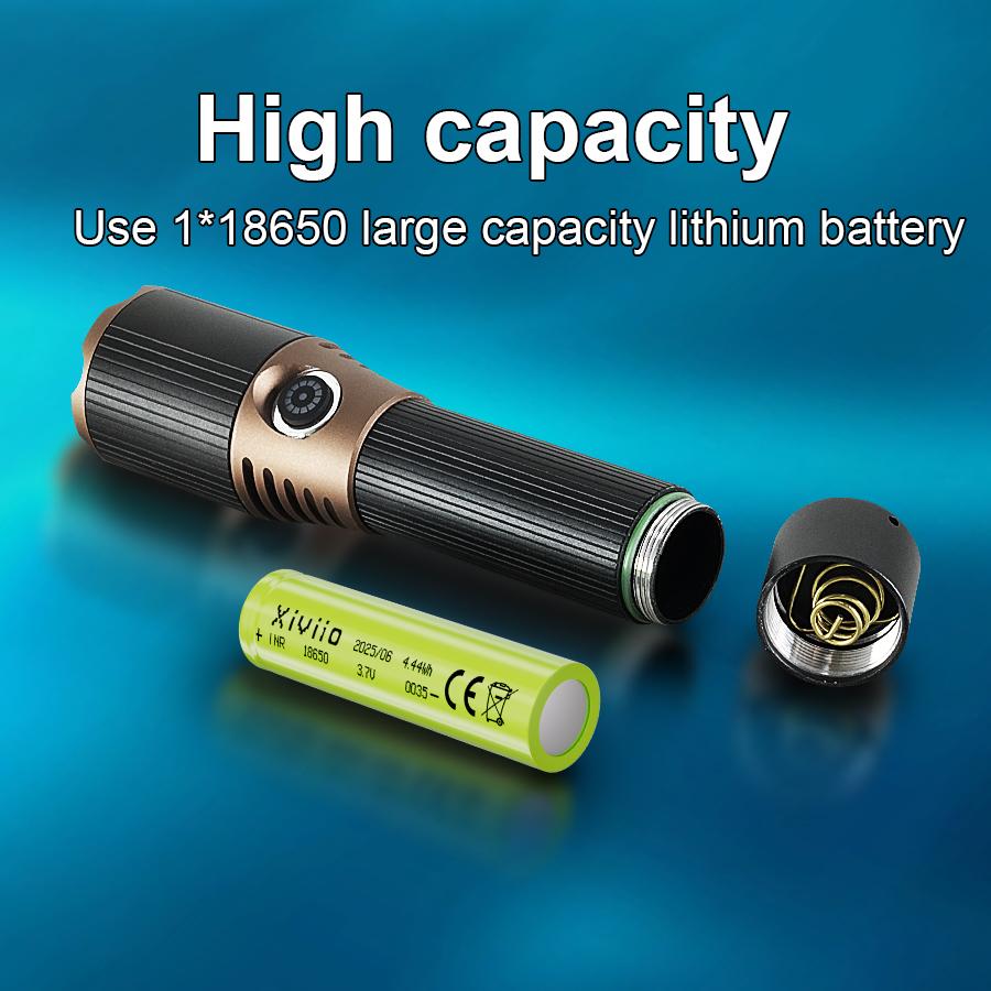 High Power Handheld Led Flashlights Portable Outdoor Camping 3 Lighting Modes Aluminum Alloy Zoomable Light Waterproof Torch