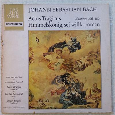LP Record JOHANN SEBASTIAN BACH - LEONHARDT-C - Actus Tragicus ? Himmelsk?nig Sei W SAWT9443B Telefunken Others Classical Used