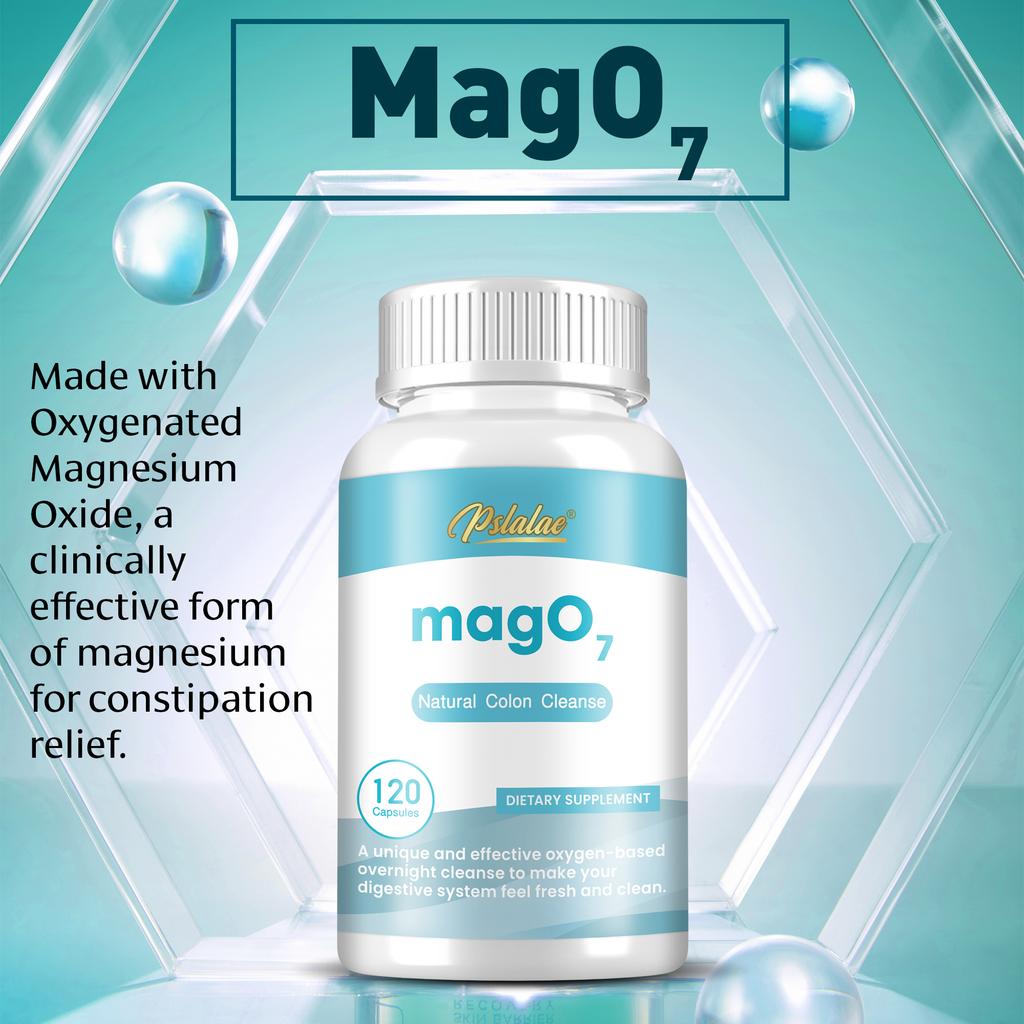 Integratore Mag 07, composto da molteplici composti di ossido di magnesio, integratore alimentare, adatto agli adulti.