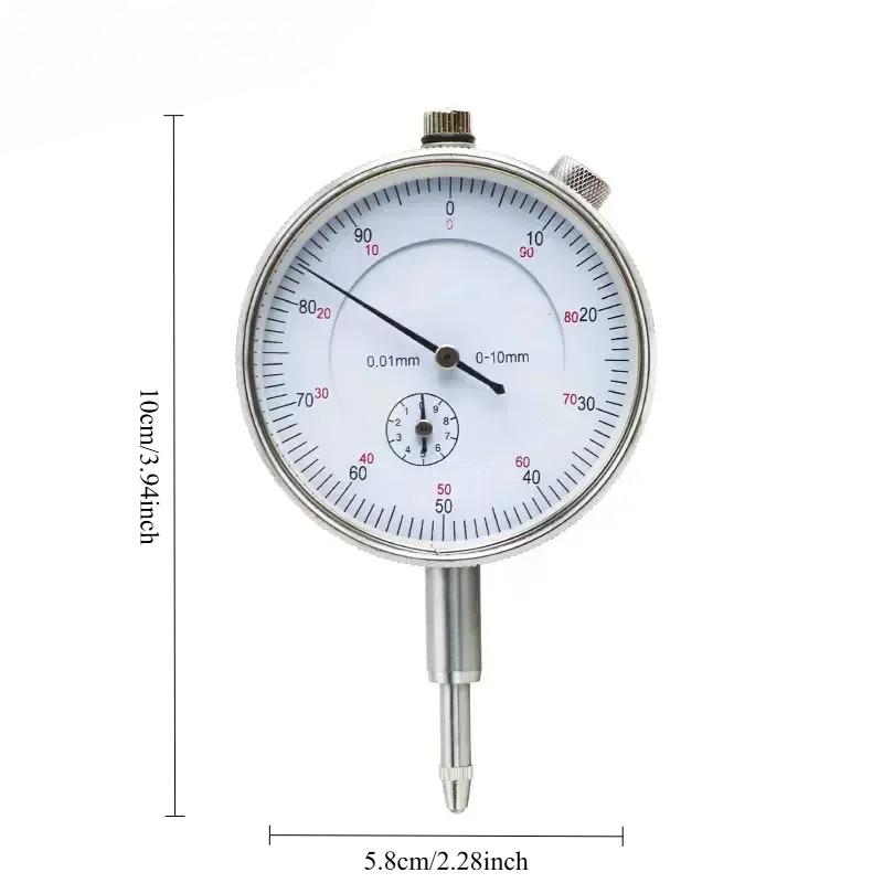 1 Stk. 0-10mm Messuhr Messgerät Präzisionsmessuhr 0,01 mm Messwerkzeuge