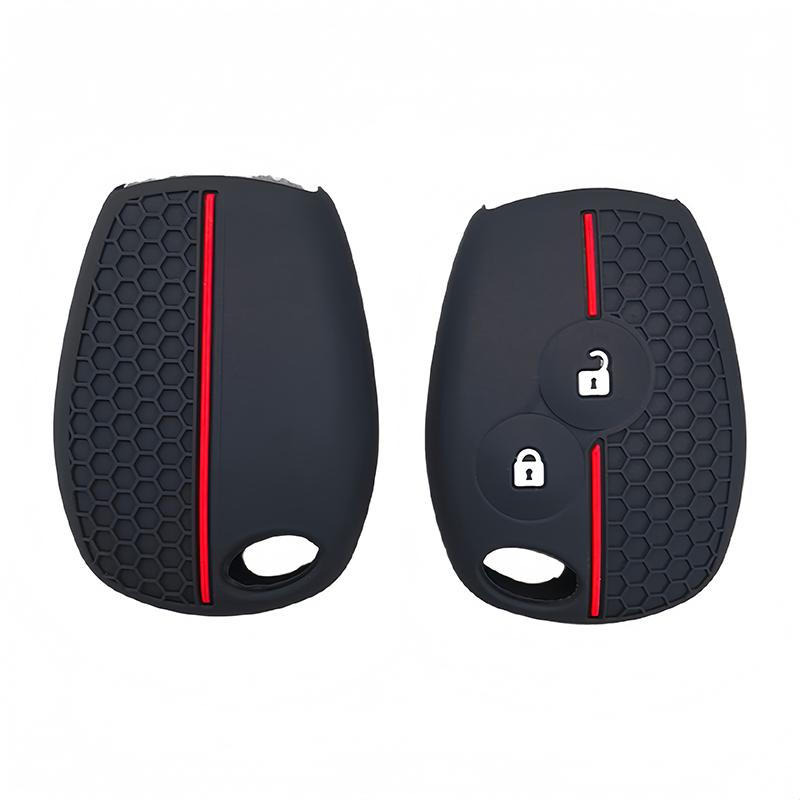Silicone Key Cover Holder Key Case For Renault Clio 3 Logan 2 Dacia Duster Sandero Stepway Lada Largus For Nissan Almera Terrano