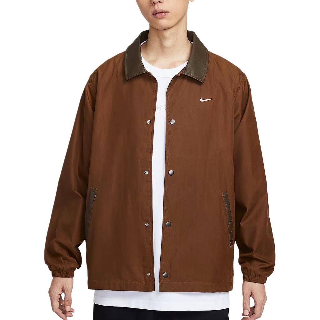 Nike Sportswear Loose Casual Snap Button Versatile Woven Jacket Men jackets IQ3974-281