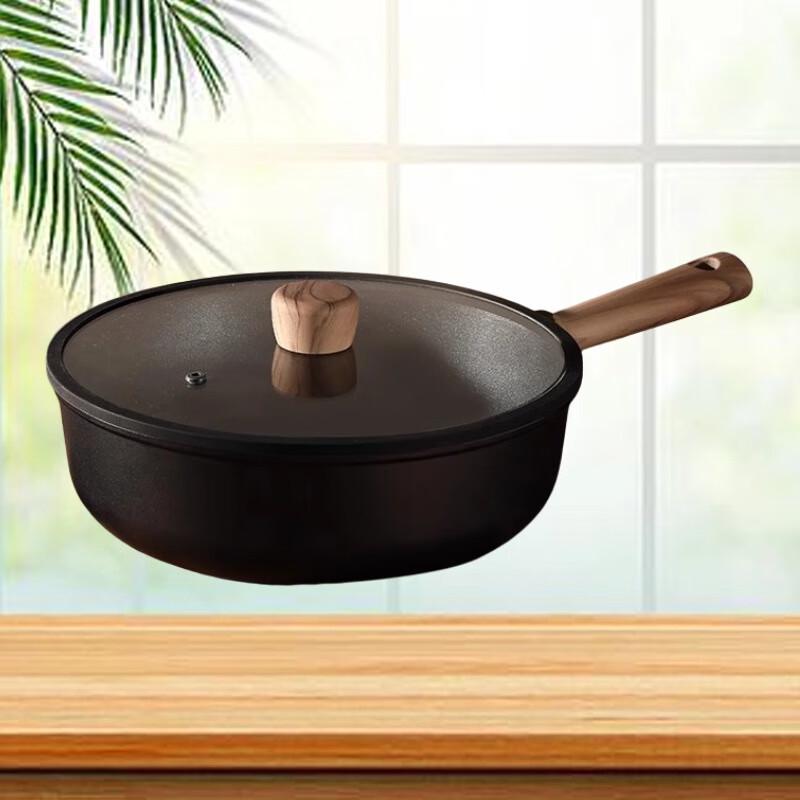 Sule 28cm Non-stick Deep Frying Pan with Lid
