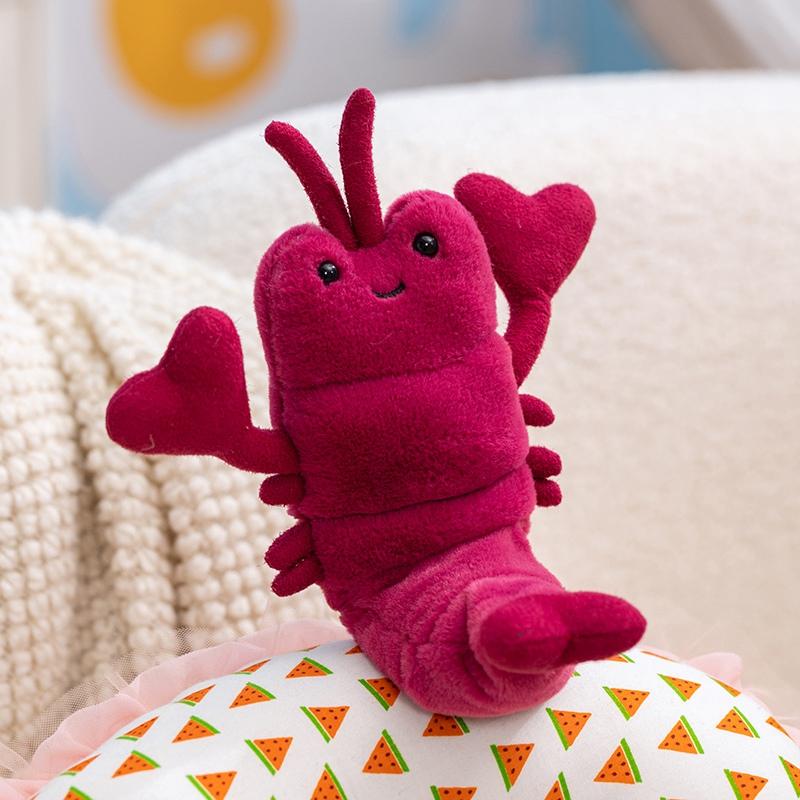Marine Life Series Plush Doll Pendant - Stuffed Toys Octopus Crab Turtle Seahorse Clam Oyster Lobster Educational Gift for Kids