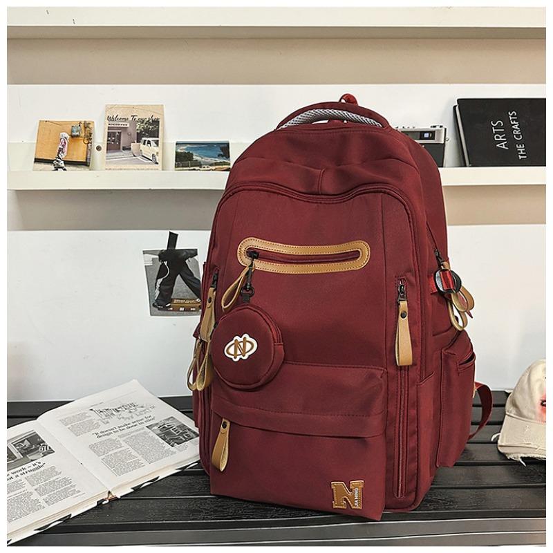 School bag new high value college style simple backpack couple light travel mountaineering large capacity backpack