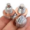 M12*1.25 Car Engine Steel Magnetic Oil Drain Plug Screw Gasket Set Auto Accessories for Most Infiniti Exus Nissan Scion Toyota