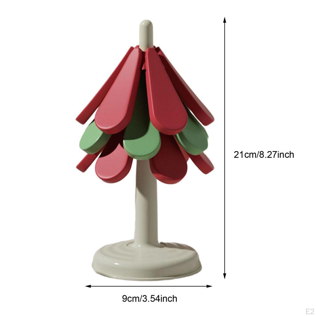 3 Pieces Folding Heat Insulation Pad Coaster Insulated Pot Holder for Utensils