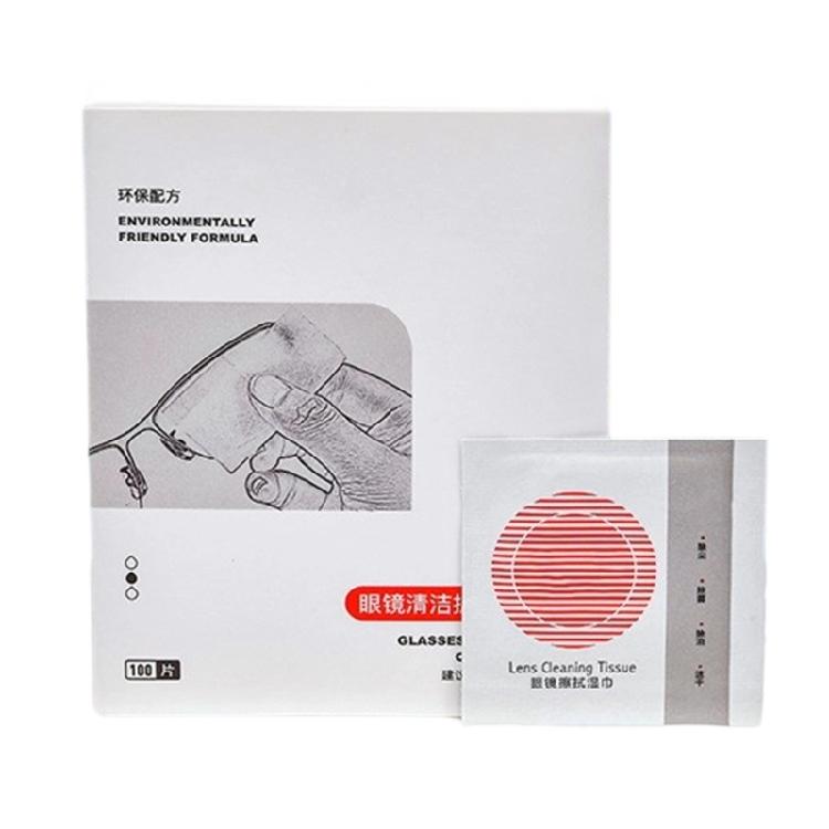 

100 pcs Disposable Glasses Cleaning Cloths for Lens and Screens Eyeglass Wipes 1 белый