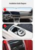 New Cadillac CT6 Interior TPU Protective Film: Center Console, Gear Shift, and Navigation.
