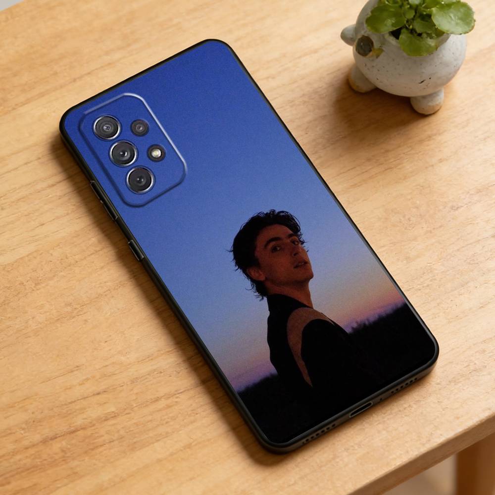 

T-Timothée Hal Chalamet Phone Case For Samsung Galaxy A73,A72,A71,A70,A52,A51 Others Soft Black Cover Samsung a20s