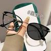 High-Definition Photochromic Cat Eye Glasses: Fashionable Anti-Blue Light, Versatile Eye Protection for Myopia