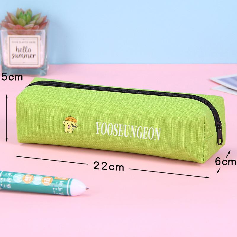 AND2BLE Large Capacity Canvas Pencil Case Portable Handbag RIcky KIM YOO Han Zhang Hao Students Supplies For Fans Gifts (as the picture,20cm)