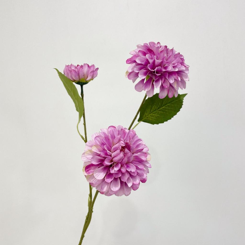 Large Head Chrysanthemum Silk Flower Lifelike Artificial Dahlia Flower For Home Wedding Decor Birthday Party Bedroom Decoration