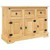 VidaXL Buffet Corona Brown 112x44x78 Cm Solid Wood Mexican Pine, Storage Furniture, Kitchen Storage Furniture, 355083