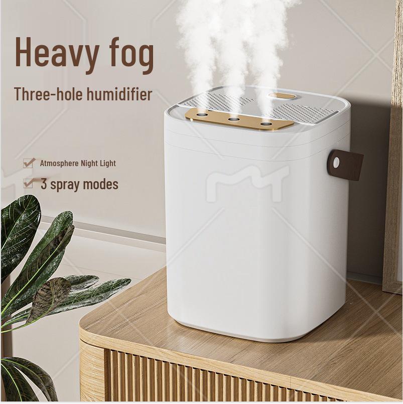 USB Large Capacity Night Light Humidifier - Three Mist Levels for Home, Dormitory, Bedroom, and Office