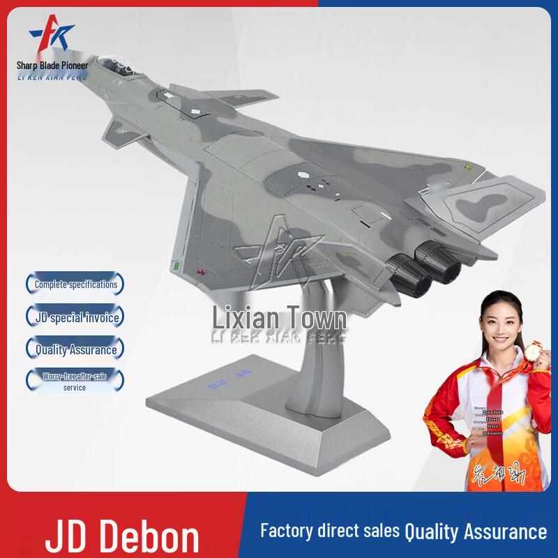 J-20 Fighter Jet Alloy Model 1:48 Scale