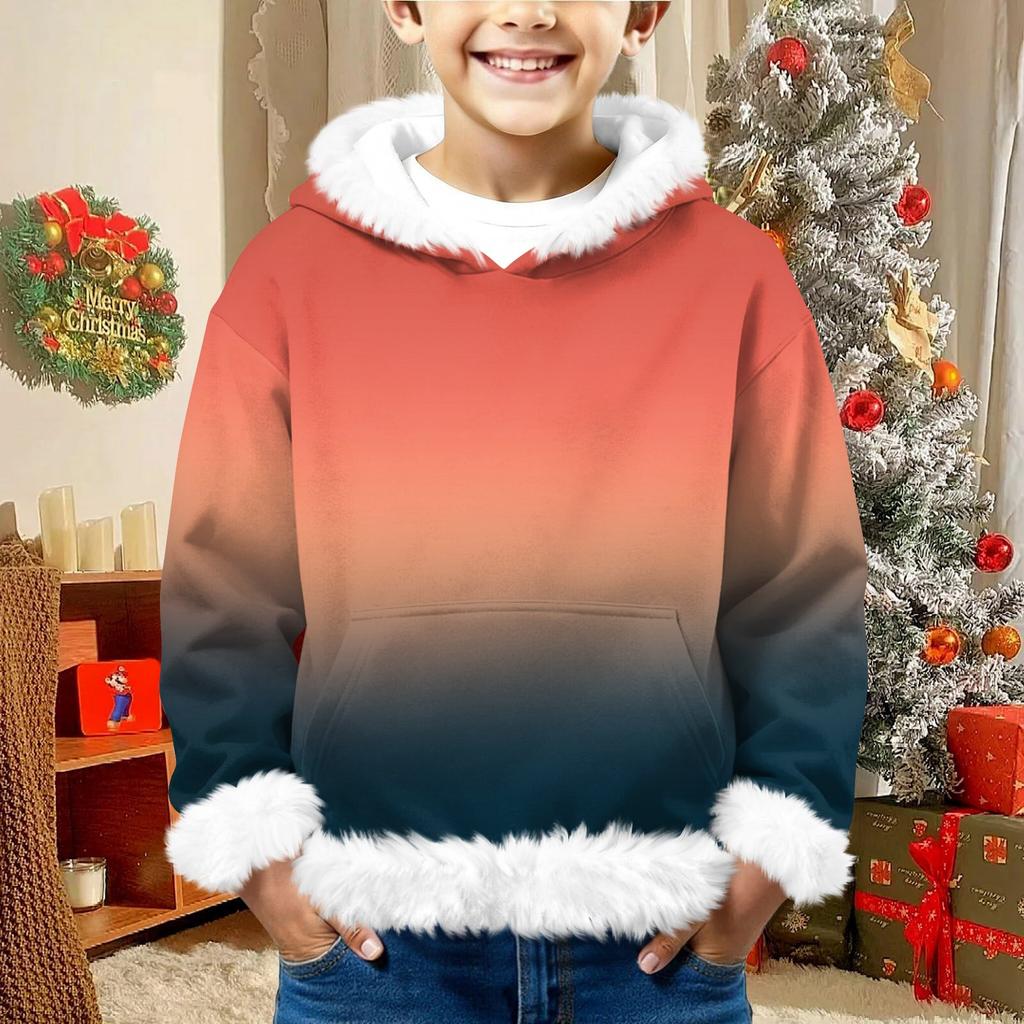 Children's Sweatshirt Girls Boys Long Sleeve Lightweight Casual Hoodie Loose Comfortable Sweatshirt