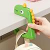 Punch Free Desk Organizer Dinosaur Desk Edge Clamp Hook Punch-free Table Side Hanger Organizer Durable Abs Utility for Backpacks