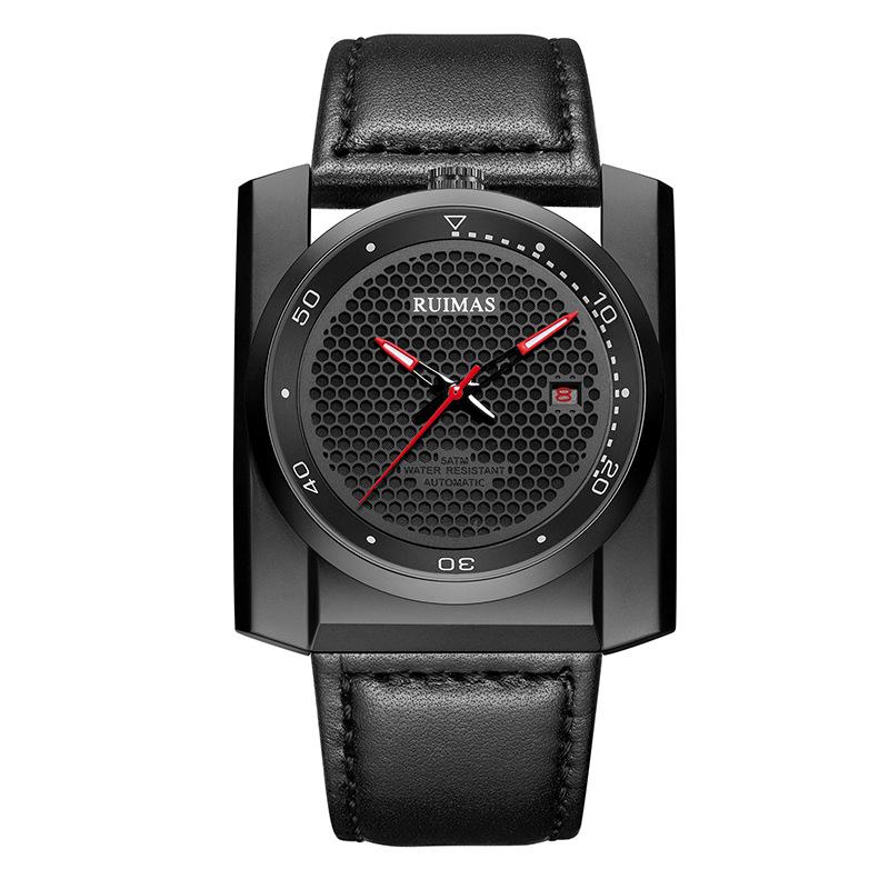 Honeycomb Hole Calendar Mechanical Temperament Watch Men'S Business 6775
