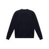 Emporio Armani Solid Color Small Pattern Casual Crew Neck Long Sleeve Sweater Men Sweater Black 3H1MXB-1MVQZ-999