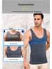 Men's Mesh Shaping Vest BX09: Breathable Chest Binder, Tummy Control, Back Support, Sporty.