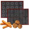 1Pcs Durable with Button Silicone Baking Mat Reusable Heat Resistant Oven Liner Leak Proof 30x40cm Pastry Mat Baking Supplies
