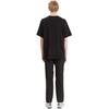 Carhartt WIP Einfarbiges T-Shirt mit Logo-Stickerei, Rundhalsausschnitt, Kurzarm, Herren Oberteile, Schwarz, I030435-0D2-XX