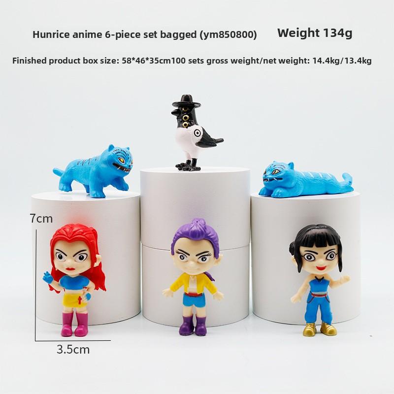 Vânătorii de Vrăjitoare K-Pop Cap Mare Ediția Q Model Figurină Rumimi Cutie Oarbă Păpușă de Jucărie de Maree Ornament