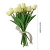 10pcs Tulips with LED Light Artificial Tulip Flowers Table Lamp Simulation Tulips Bouquet Night Light Gifts for Home Decoration