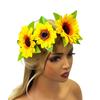 Daisy headband wreath Bohemian sun flower head with scenic seaside vacation photo dress up headband