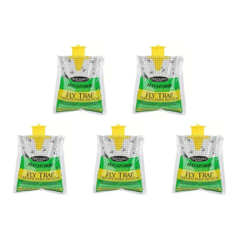 Outdoor Hanging Fly Trap Bags, Baitless Empty Insect Catcher, Mosquito & Wasp Killer Bags for Garden & Patio Pest Control