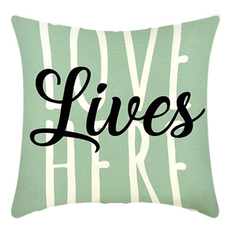New Tropical Plant Leaves Rainforest Linen Cushion Pillow Cover