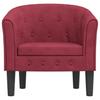 Club Chair Burgundy Velvet