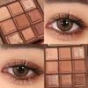 MGL Chocolate Nine Color Eyeshadow Nude Palette Glitter Coffee Color Student Genuine Ins Style Boutique Mocha