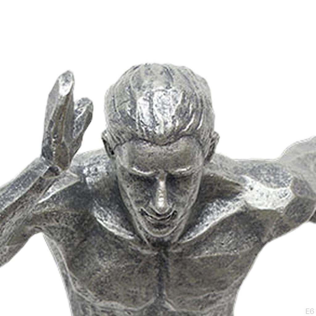 Retro Resin Figurine Background Statue Wall Home Decor