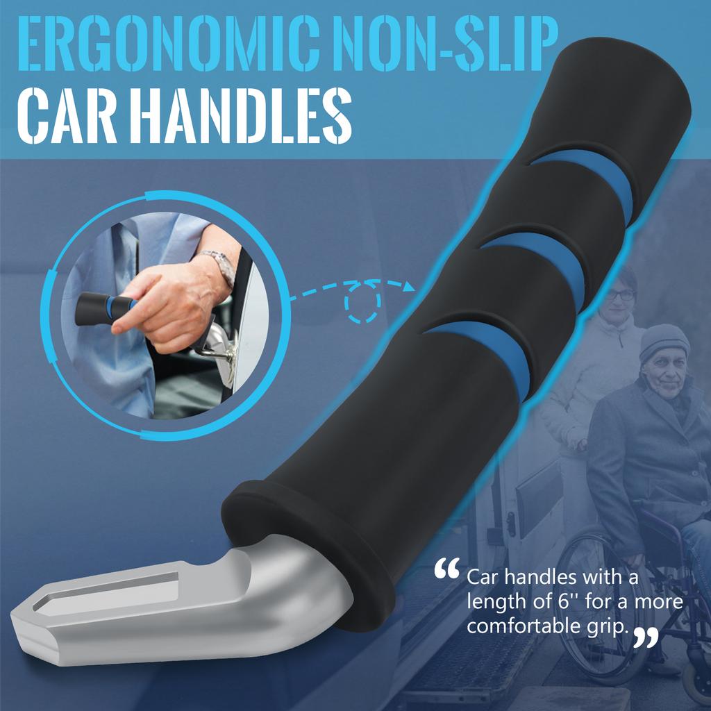 1/2Pcs Car Handle Cane Vehicle Door Grab Bar Stand Assist Seniors Mobility Portable Automotive Accessory Car Door Latch Handle