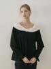 Peulomdeimomeonteu Miel Fur Ribbon Blouse_2Color